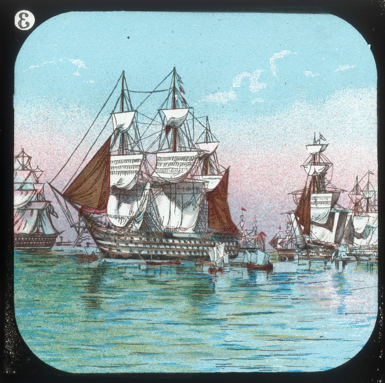 Flåten ved Spithead, 1853, c1900. av Unbekannt