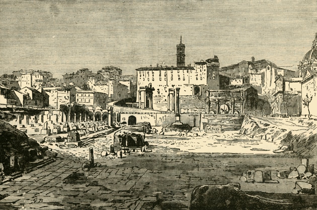 Forumet i Roma, 1890. av Unbekannt