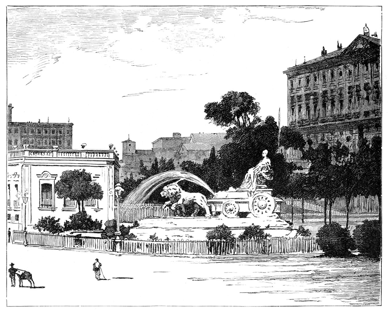 Fontenen av Cybele, Madrid, 1900 av Unbekannt