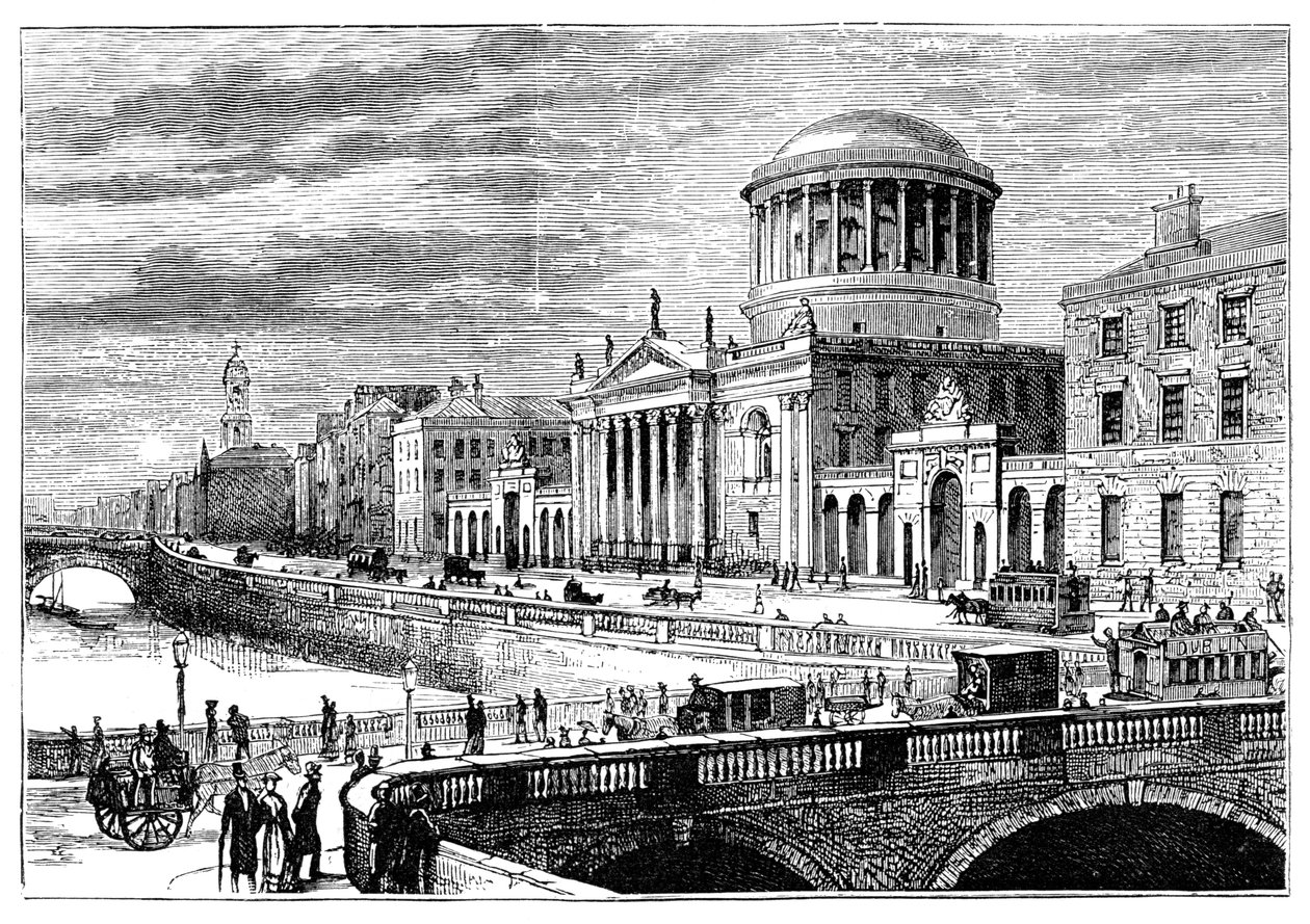 The Four Courts, Dublin, Irland, 1900 av Unbekannt