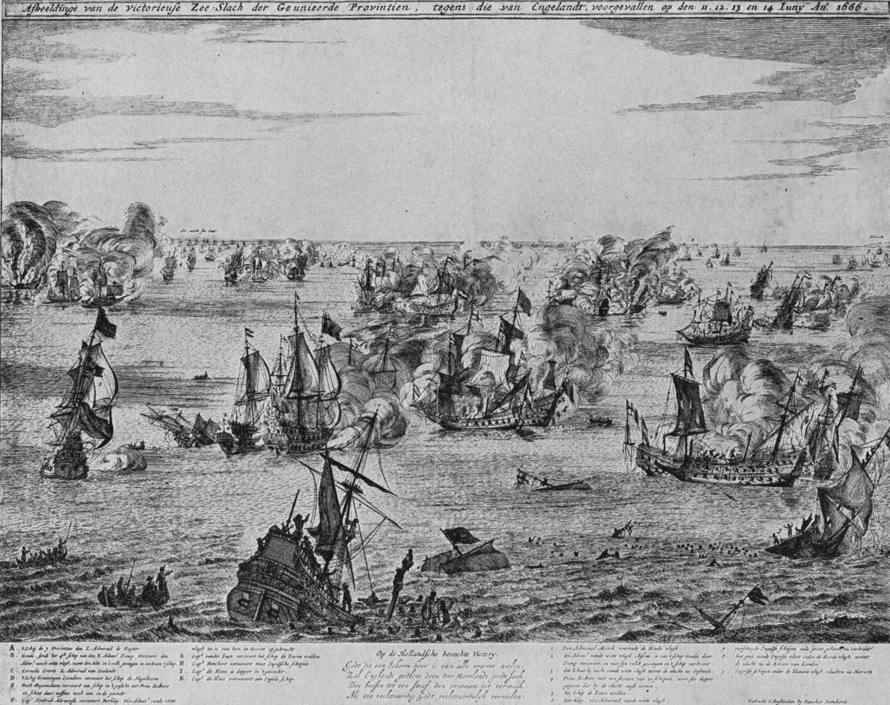 De fire dagers kamp, c1667 av Unbekannt