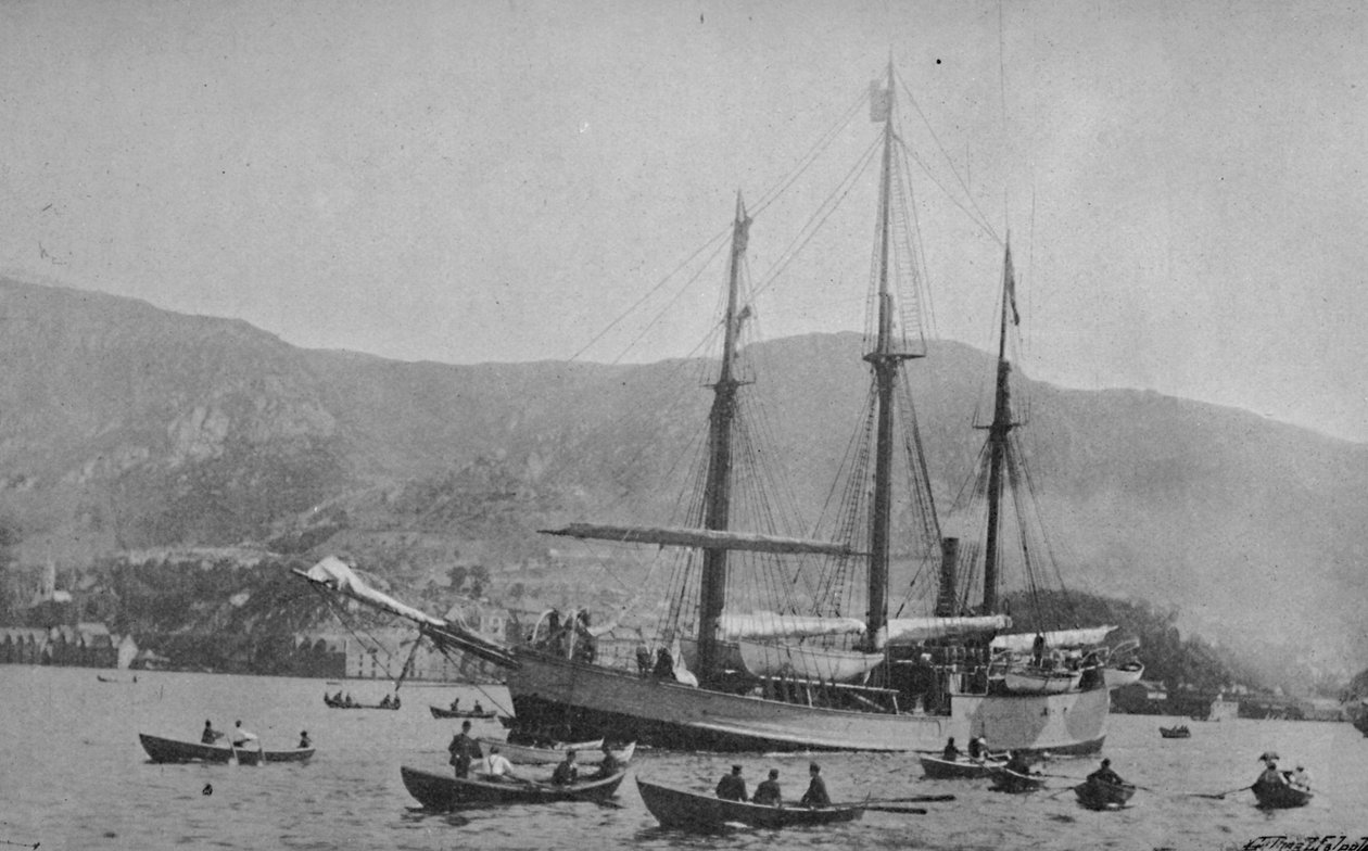 Fram forlater Bergen, 1893, 1897 av Unbekannt