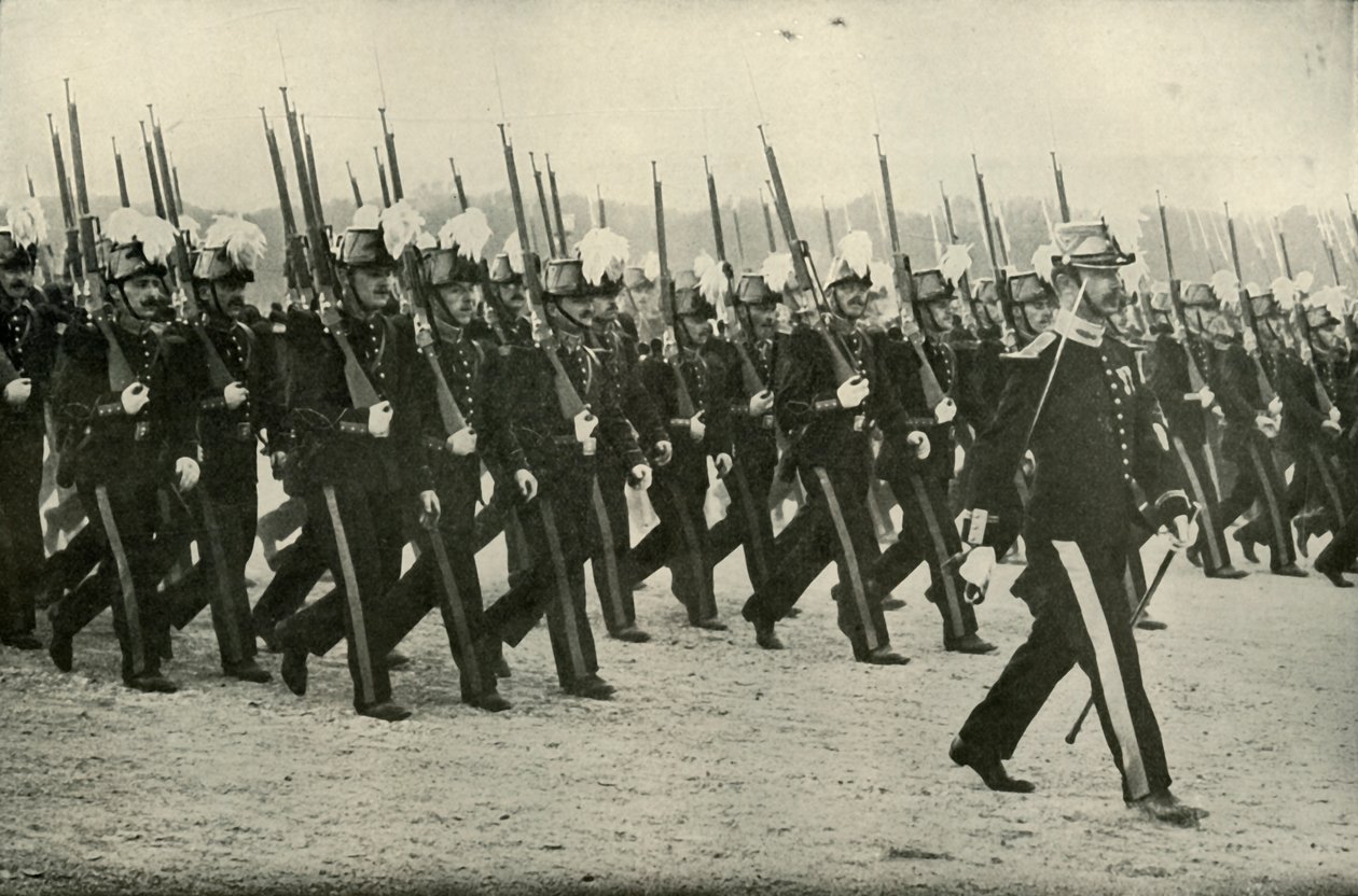 Den franske hæroffiseren i gang, 1919. av Unbekannt