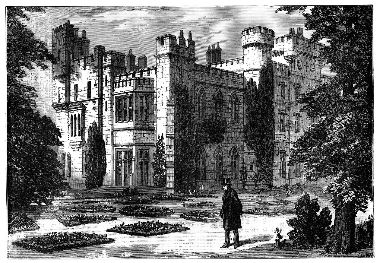 The Garden, Hawarden Castle, Flintshire, Wales, 1800-tallet av Unbekannt