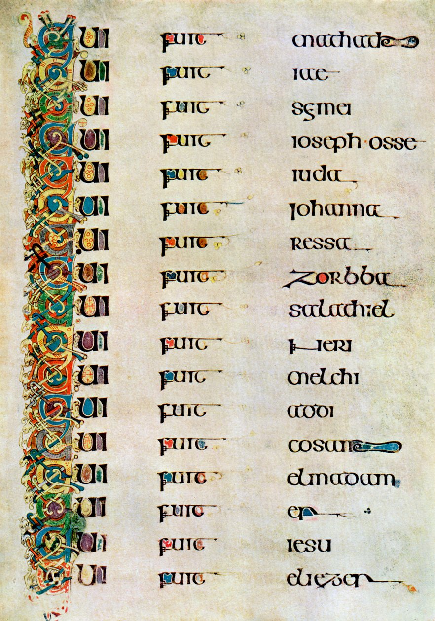 The Genealogy of Christ, 800 AD, 20. århundre av Unbekannt