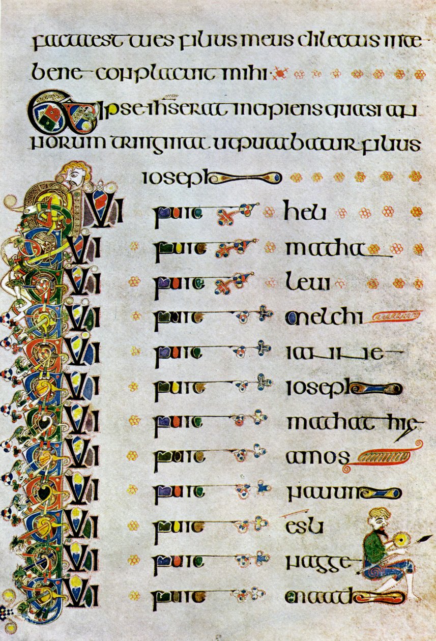 The Genealogy of Christ, 800 AD, 20. århundre av Unbekannt