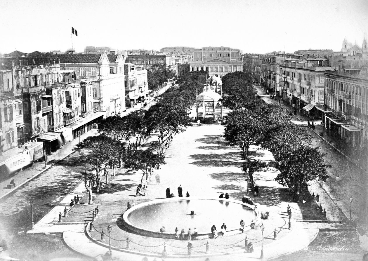 The Grand Square, Alexandria, Egypt, ca 1910-tallet av Unbekannt