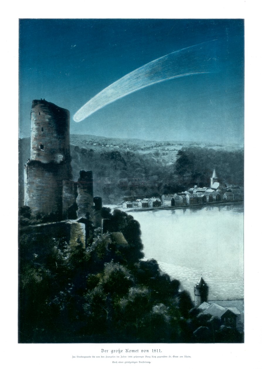 Den store kometen i 1811, 1900 av Unbekannt