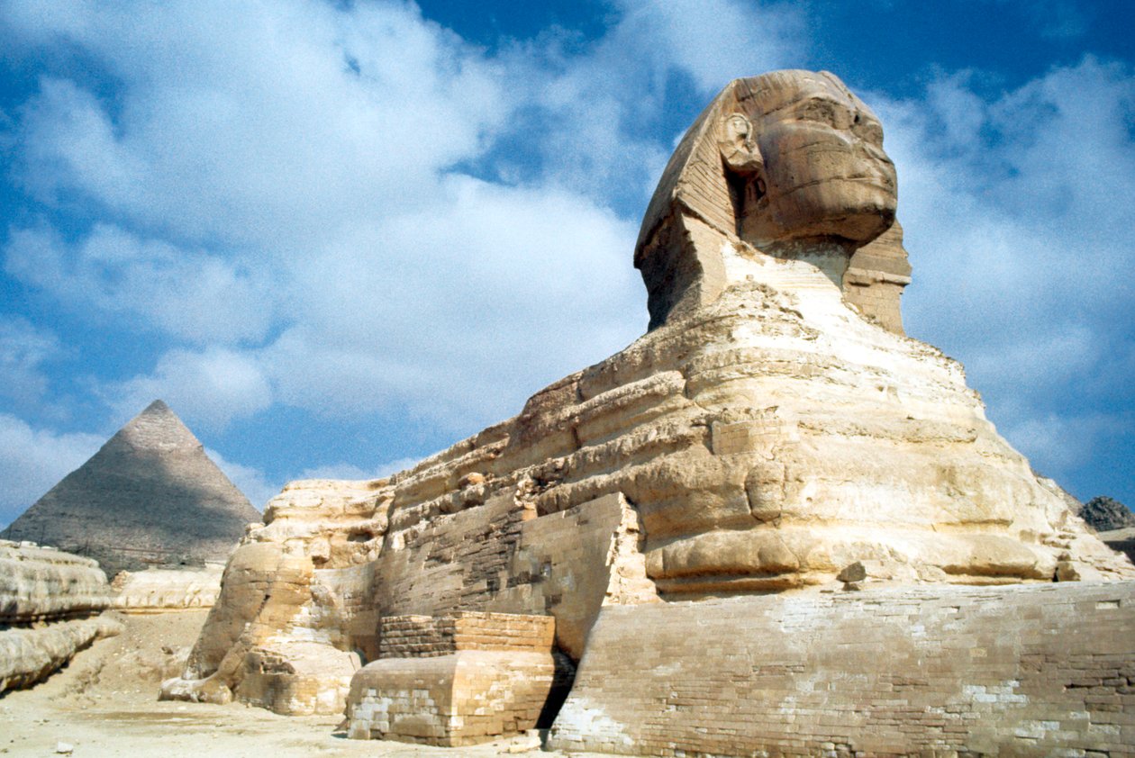 Den store sfinksen i Giza, Egypt, 1900-tallet av Unbekannt