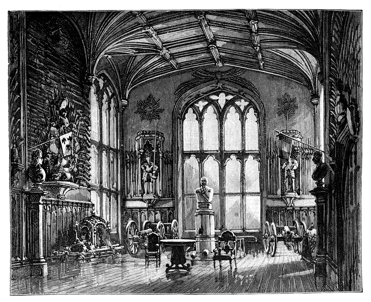 The Guard Room, Windsor Castle av Unbekannt