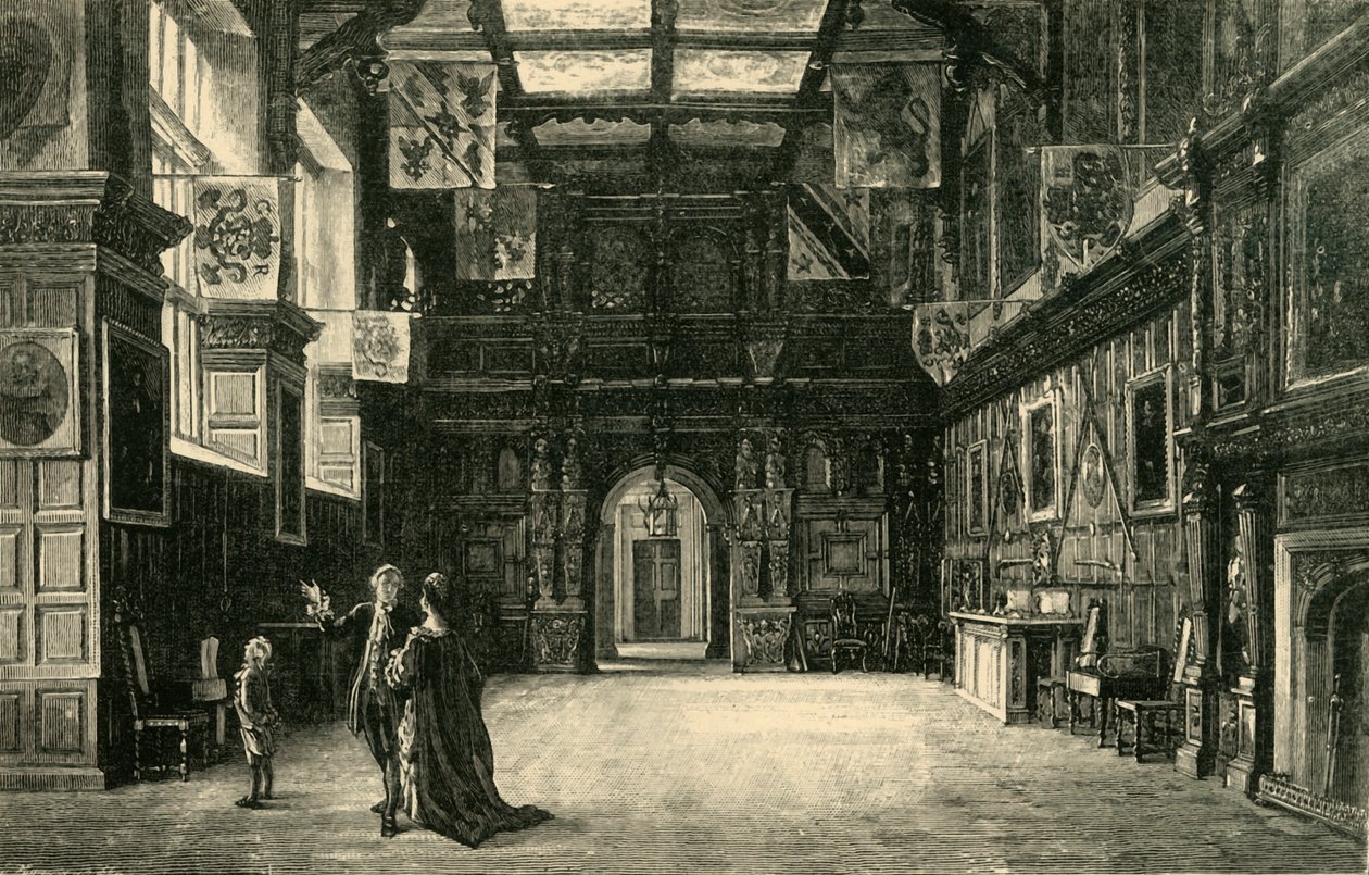The Hall, Audley End, 1898. av Unbekannt