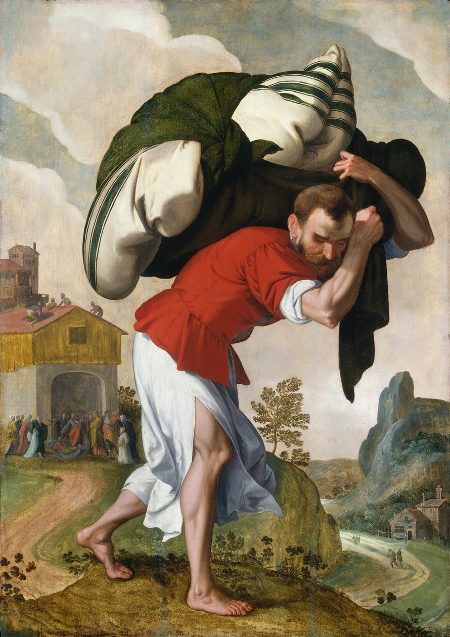 The Healing of the Paralytic, ca. 15601590. av Unbekannt