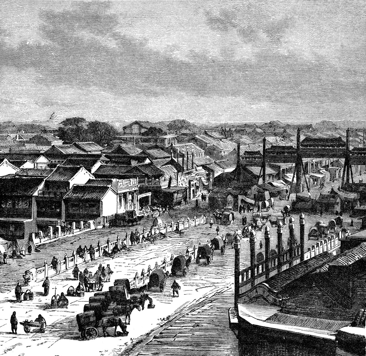The High Street, Peking, c1890 av Unbekannt