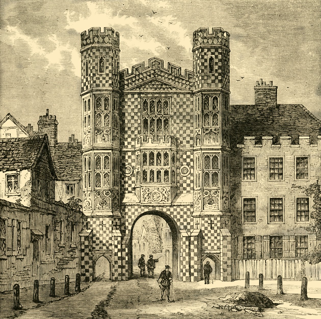 Holbein Gateway, Whitehall, 1881. av Unbekannt