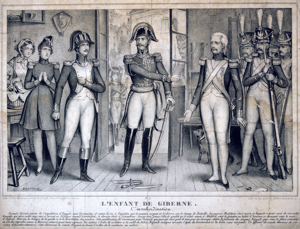 The Insubordination, 1800-tallet av Unbekannt