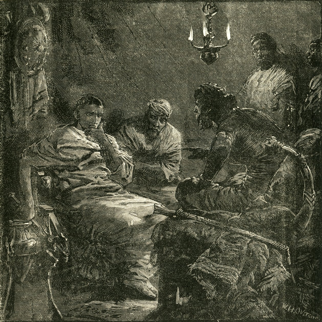 Intervjuet mellom Bocchus og Sulla, 1890. av Unbekannt