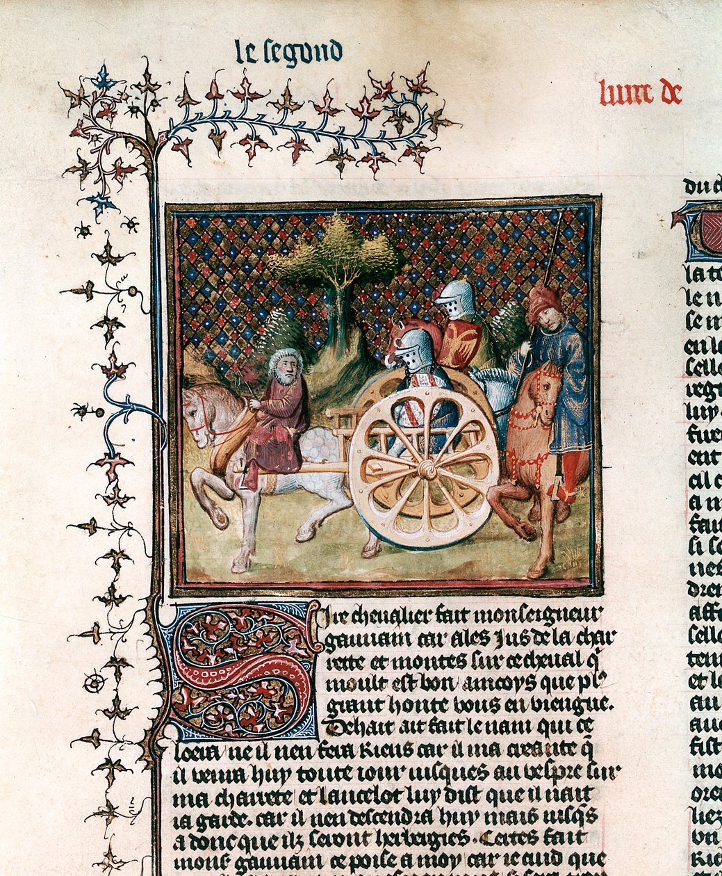The Knight of the Cart Sir Lancelot, 1344 av Unbekannt