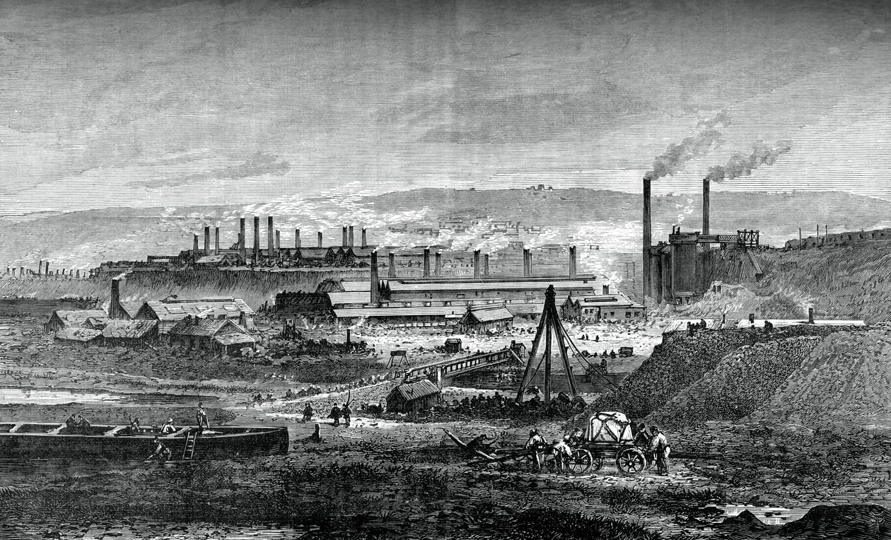 Landore Siemens stålverk, c1880 av Unbekannt