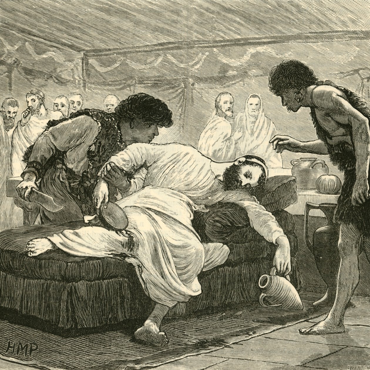 Den siste banketten til Sertorius, 1890. av Unbekannt