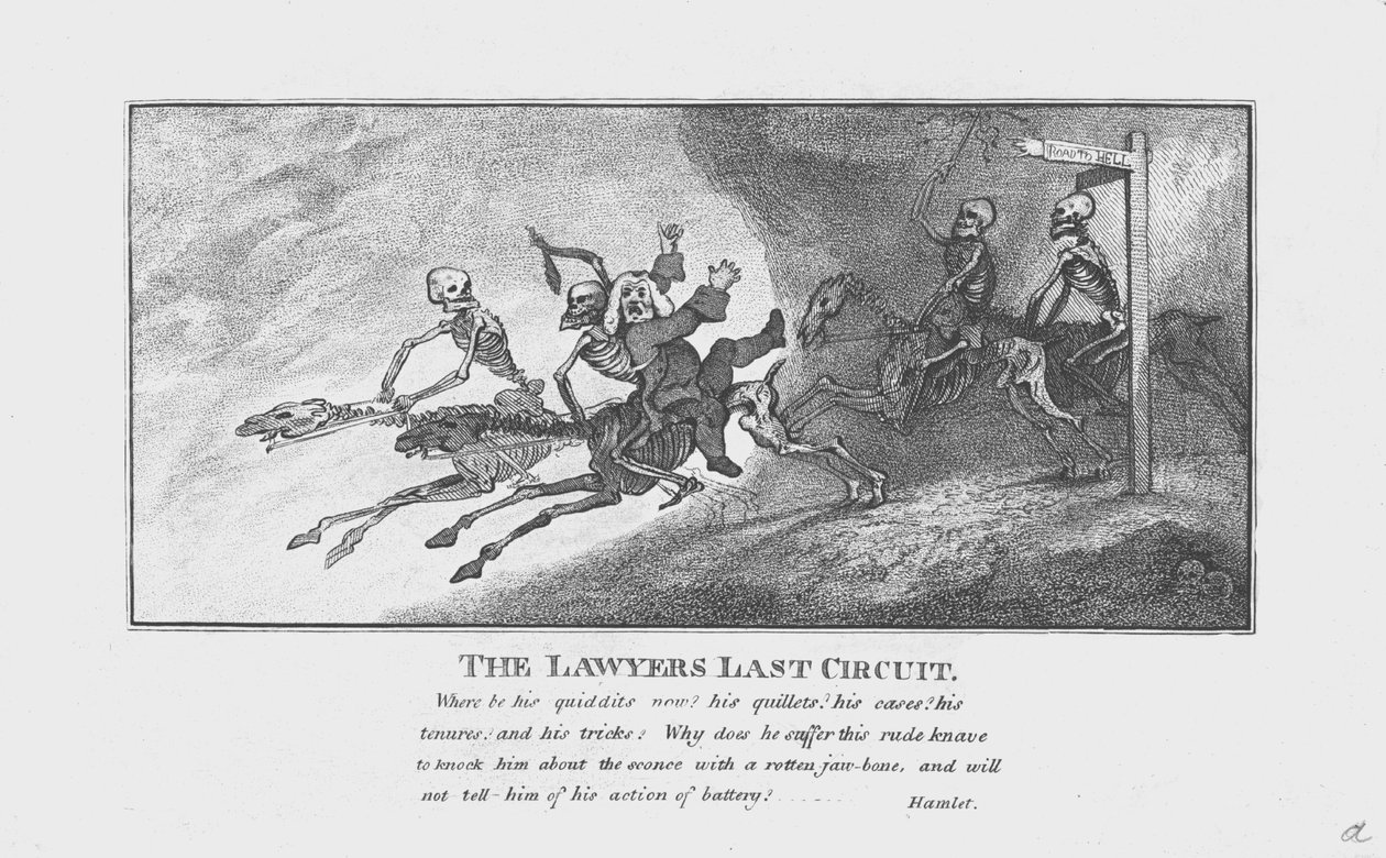 The Lawyers Last Circuit., c1800 av Unbekannt