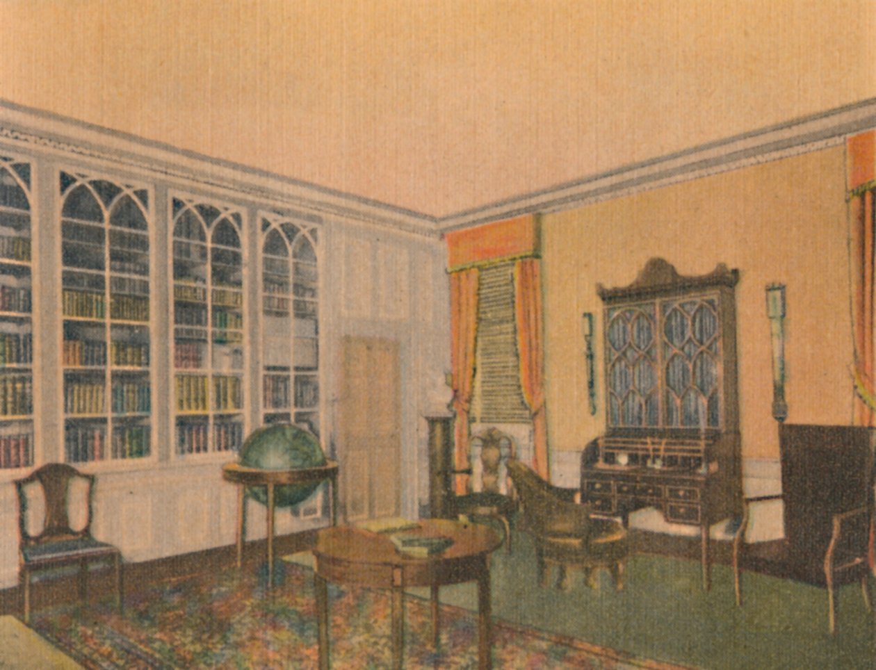 Biblioteket, 1946 av Unbekannt