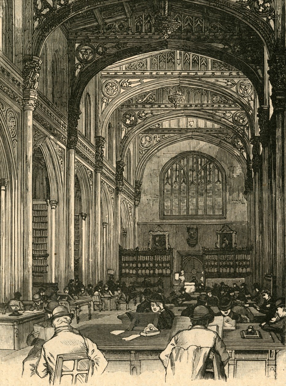 Biblioteket, Guildhall, 1897. av Unbekannt