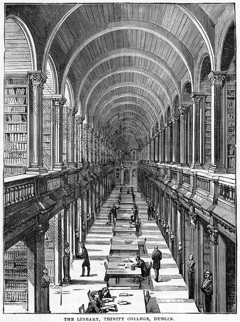 The Library, Trinity College, Dublin, 1800-tallet av Unbekannt