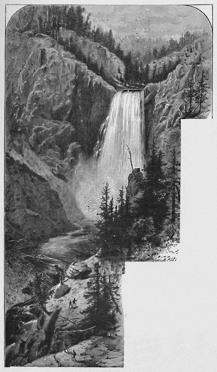 The Lower Falls, 1883 av Unbekannt