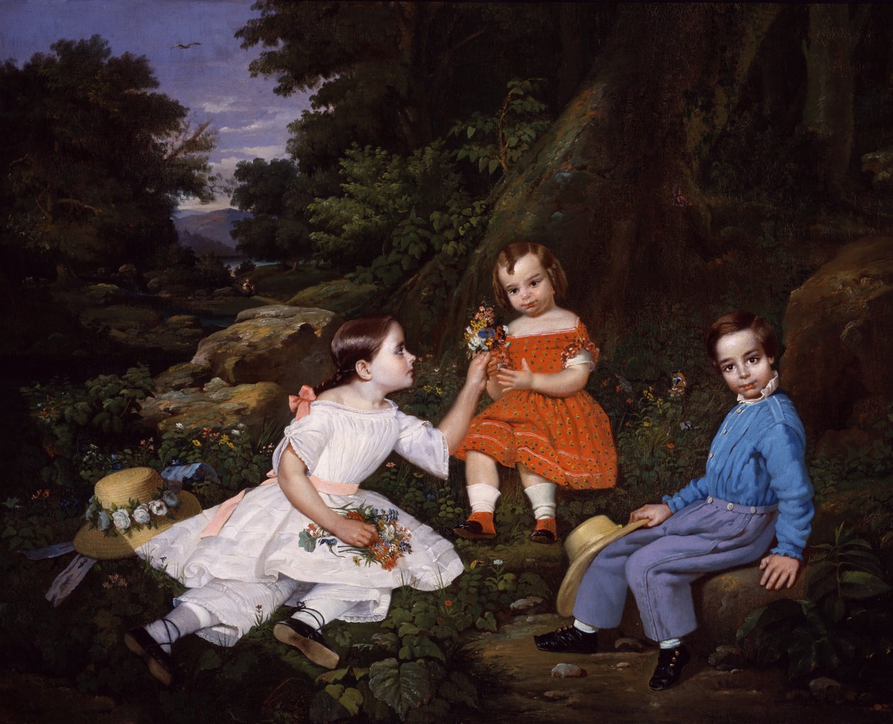 Mabie-barna, ca. 1852. av Unbekannt