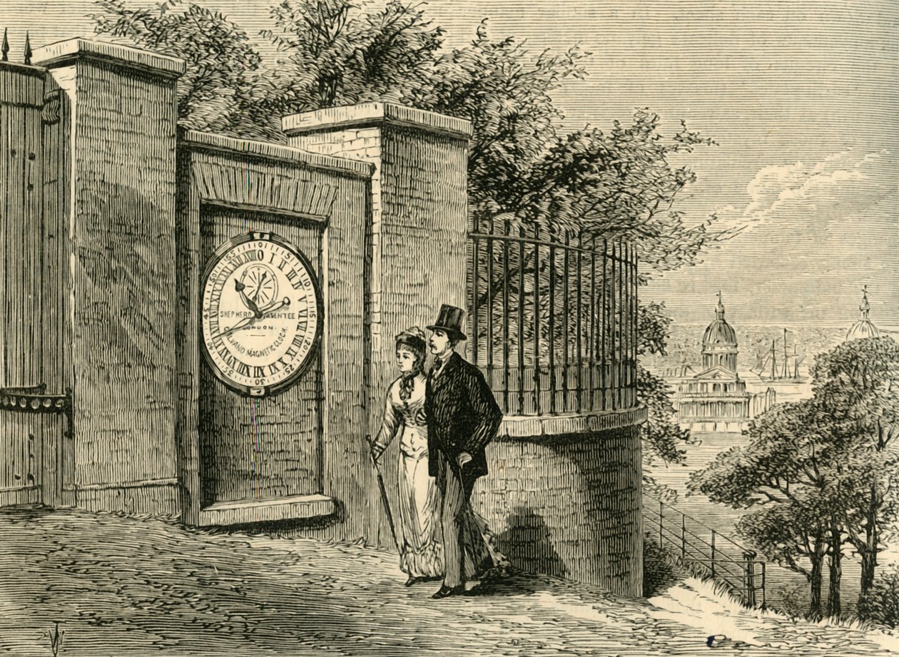 Den magnetiske klokken, Greenwich Observatory, c1840, c1878. av Unbekannt