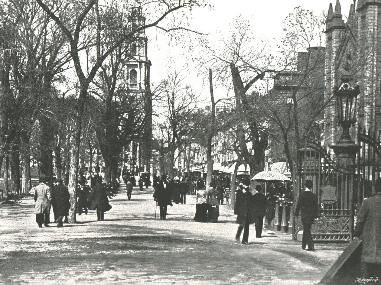 The Mall, Boston, USA, 1895. av Unbekannt