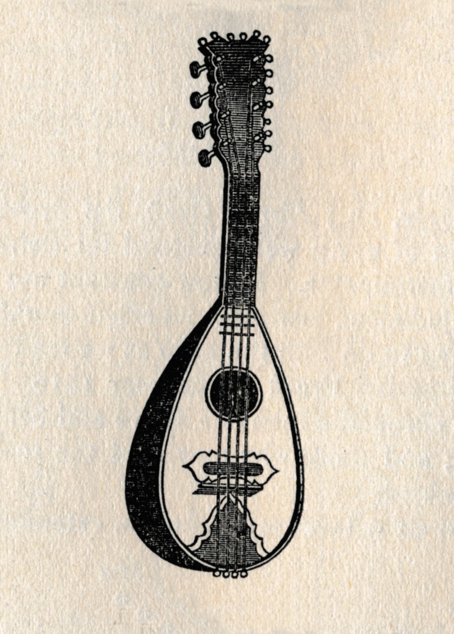 Mandolinen, 1895. av Unbekannt