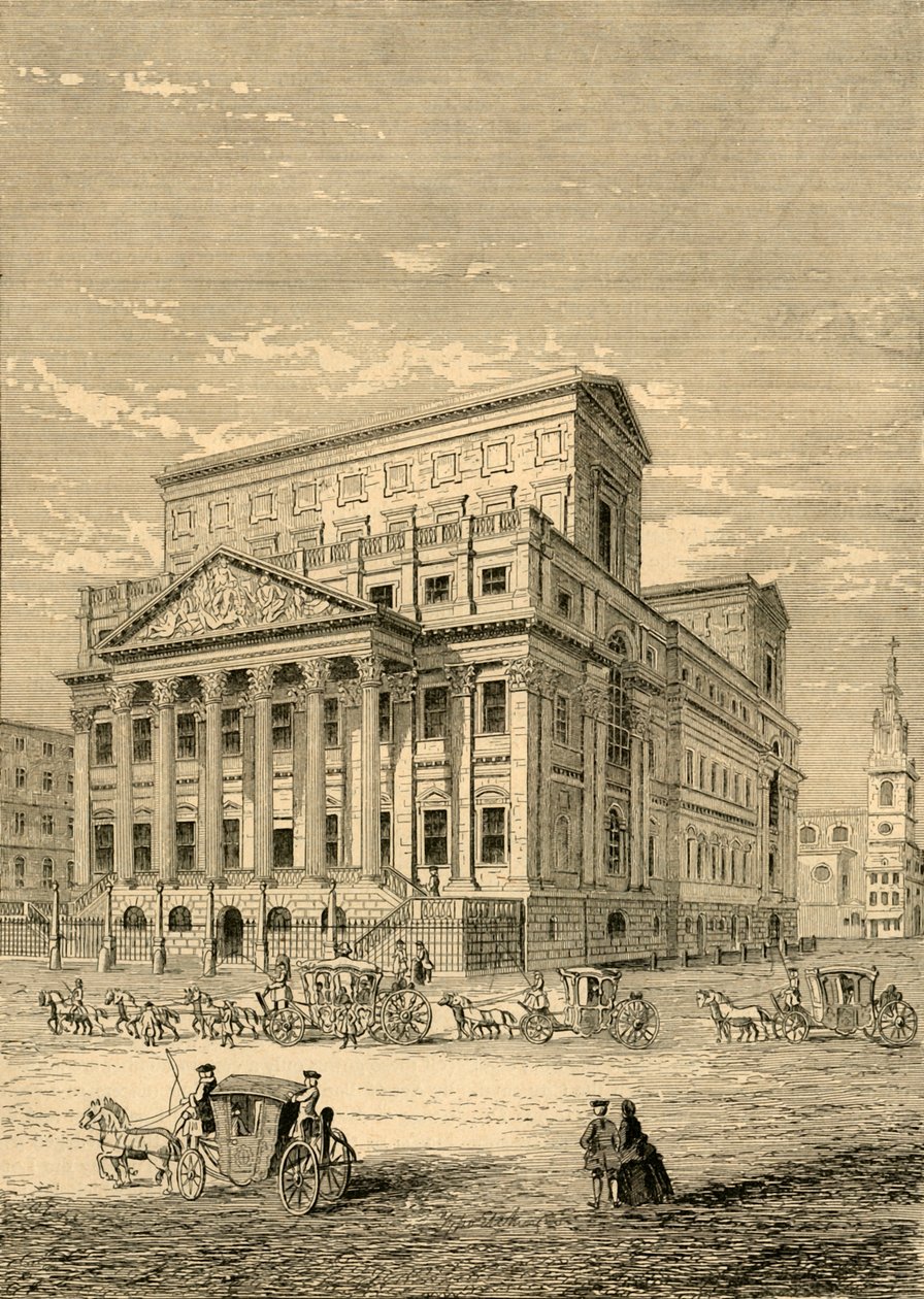 The Mansion House i 1750, 1897. av Unbekannt
