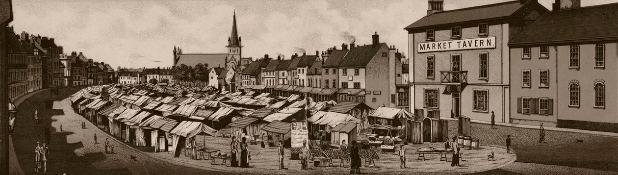 Markedsplassen, c1880. av Unbekannt