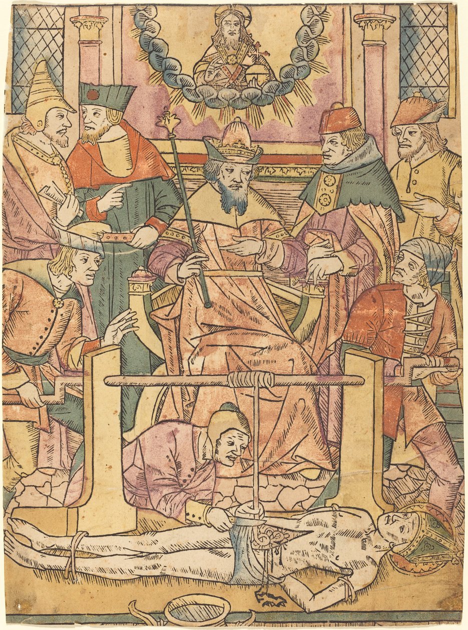 The Martyrdom of Saint Erasmus, 14801490. av Unbekannt