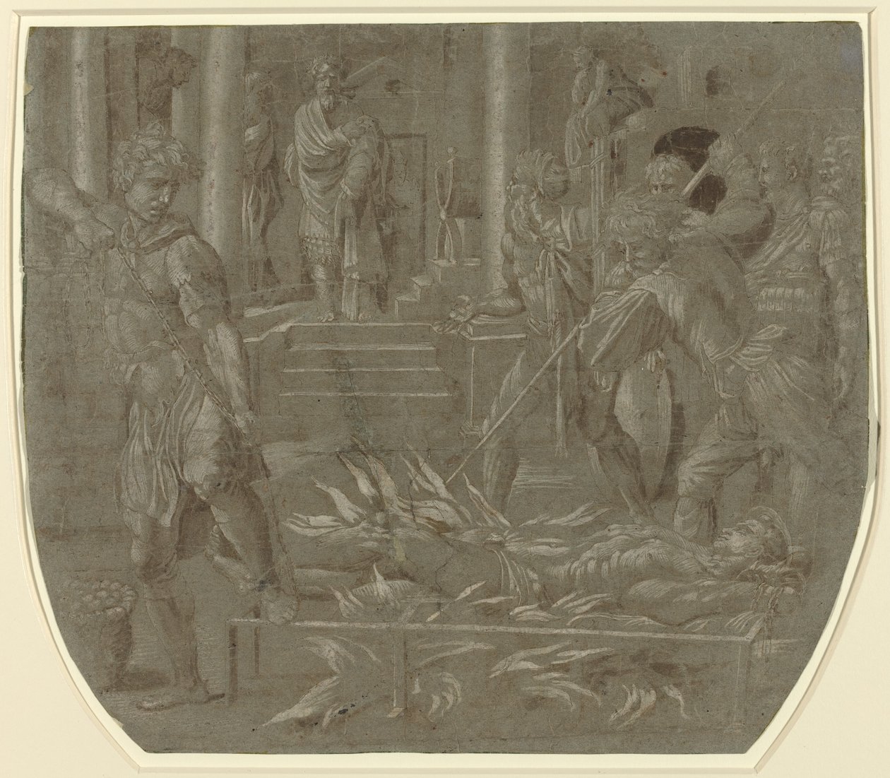 The Martyrdom of Saint Lawrence, 1500-tallet. av Unbekannt