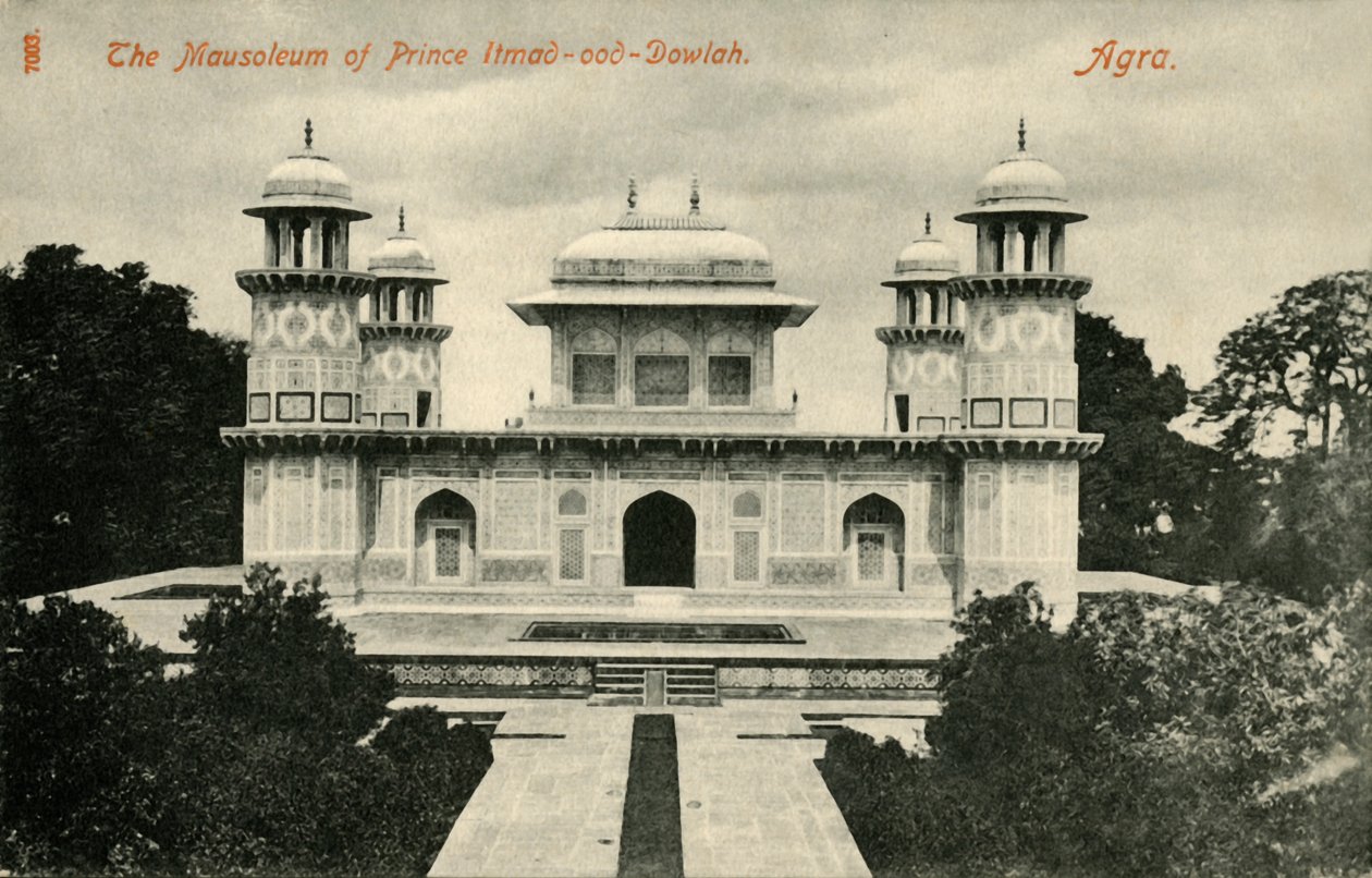 Mausoleet til prins Itmad-ood-Dowlah. Agra. av Unbekannt