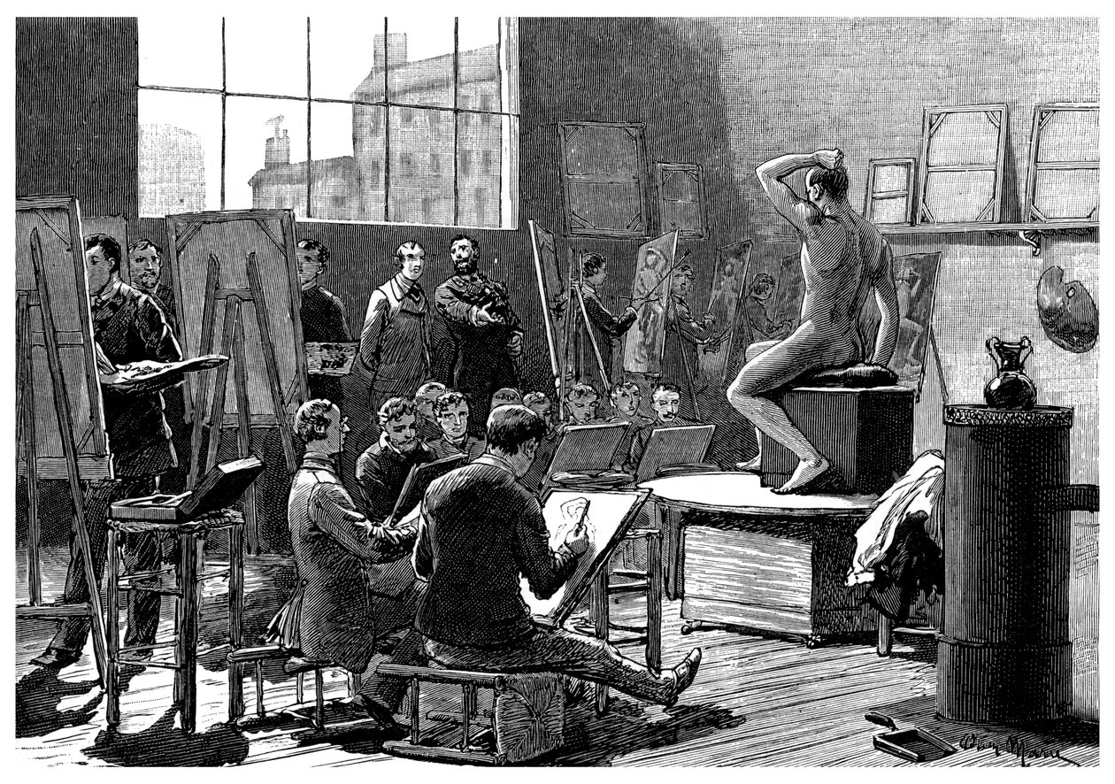 Modellen, 1882 av Unbekannt