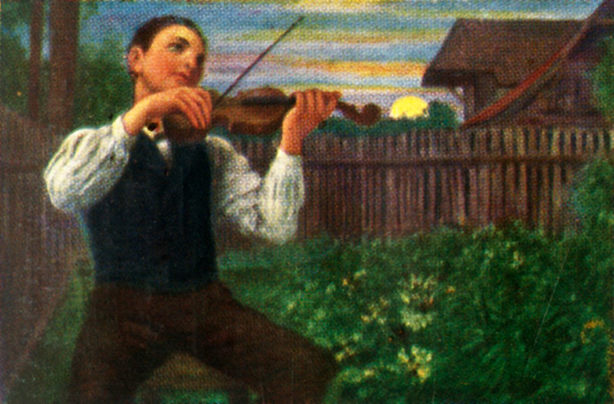 The Moonlight Fiolinist, c1928. av Unbekannt