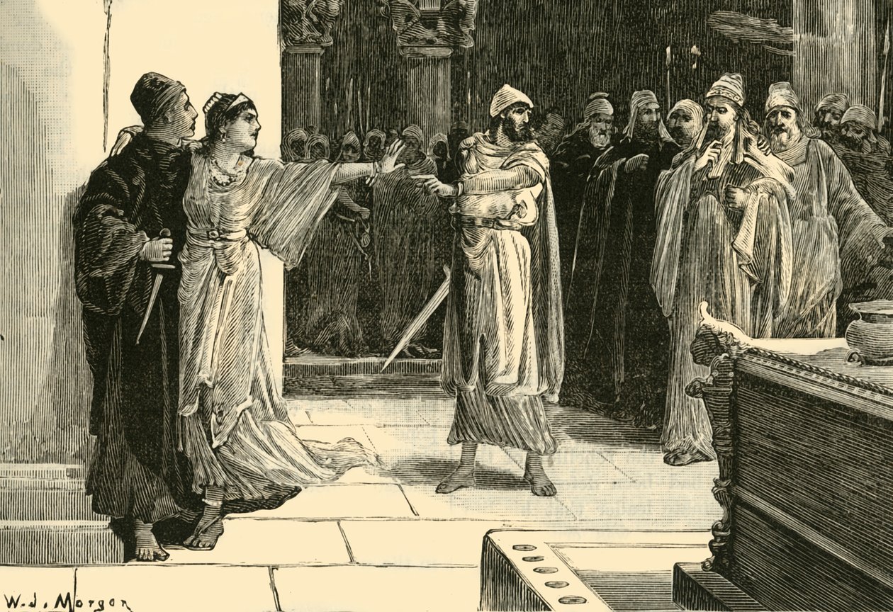 The Mother of Cyrus Saving His Life, 1890. av Unbekannt