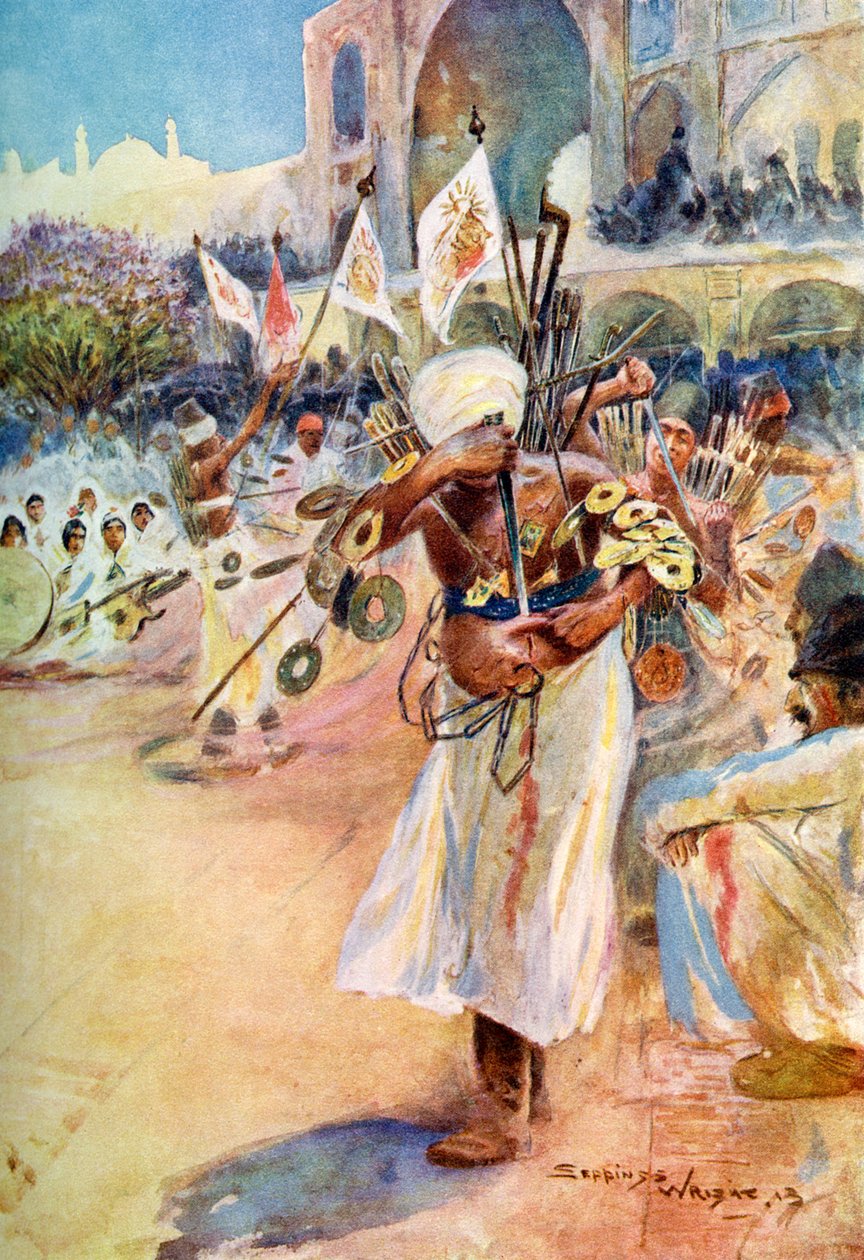 Muharram-festivalen, Persia av Unbekannt