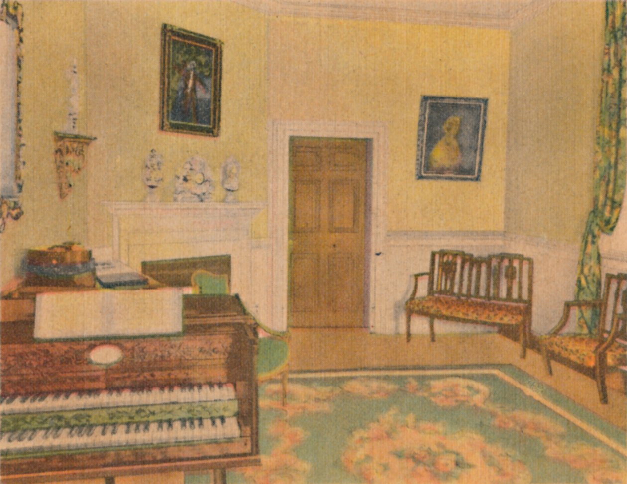 Musikkrommet, 1946 av Unbekannt