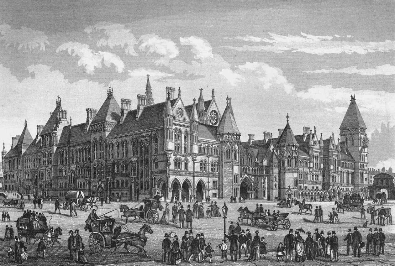 The New Law Courts, Westminster, London, c1878 1878 av Unbekannt