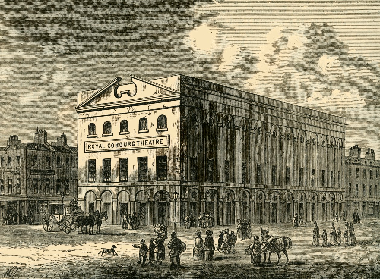 The Old Coburg Theatre i 1820, c1878. av Unbekannt