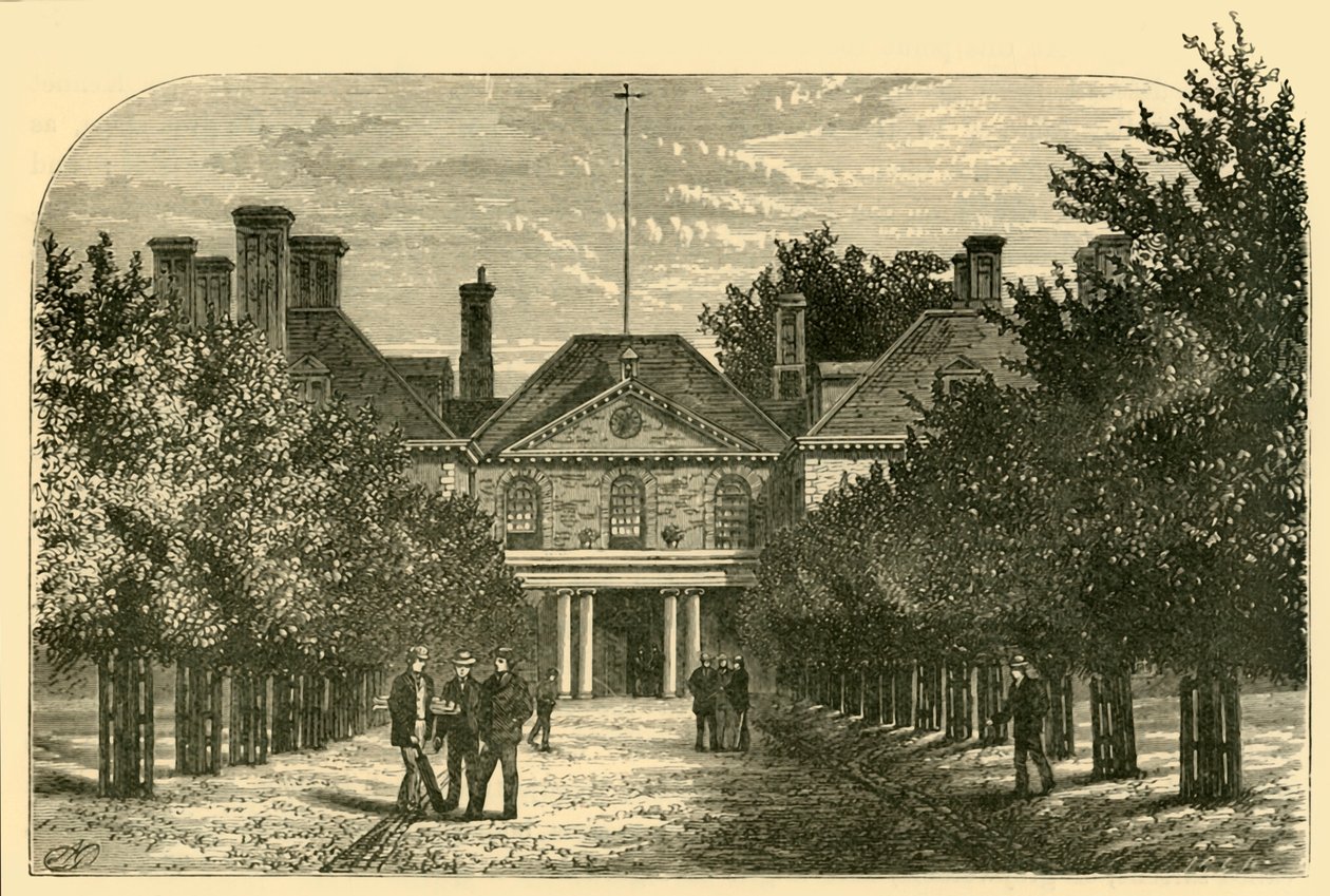 Det gamle huset, fra hoffet, 1898. av Unbekannt