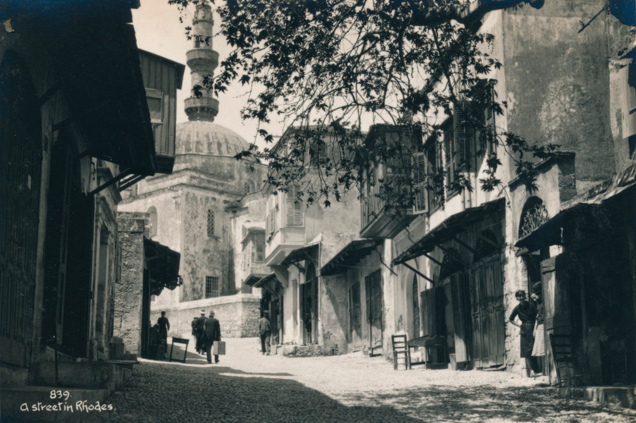 Gamlebyen på Rhodos, Hellas, 1936 av Unbekannt