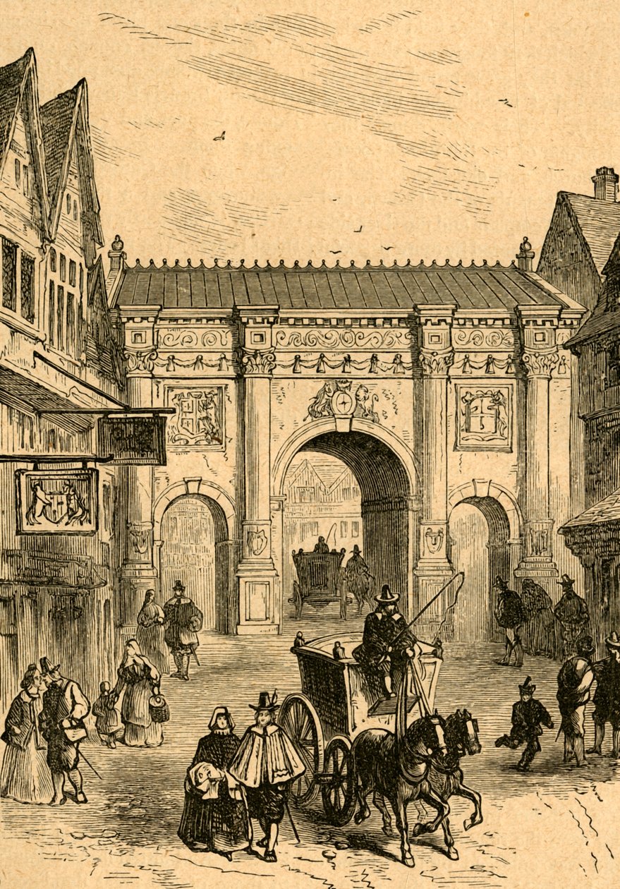 The Old Wooden Temple Bar, 1897. av Unbekannt