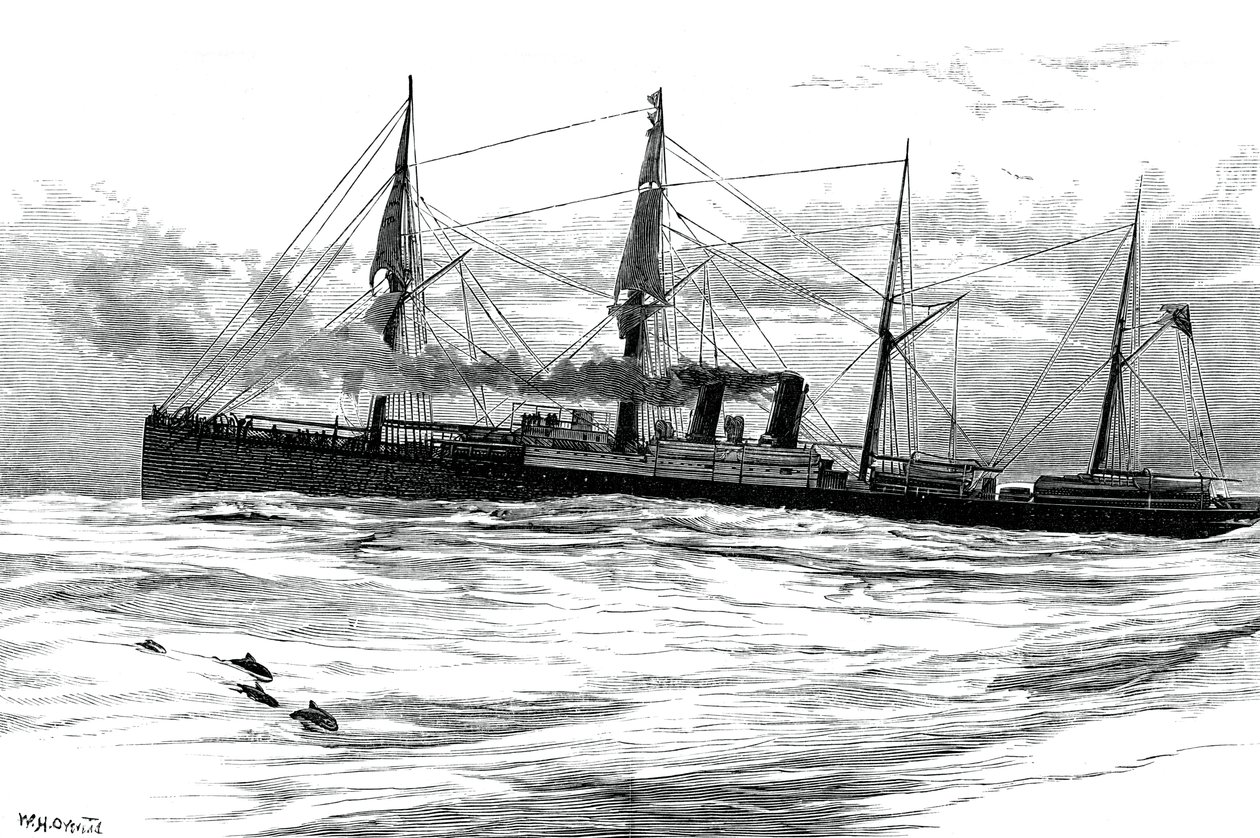 The Orient Steam Navigation Companys dampskip Orient, c1880 av Unbekannt