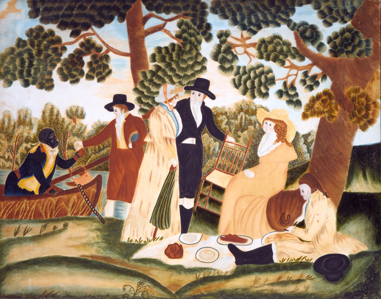 Piknik, ca. 1800. av Unbekannt
