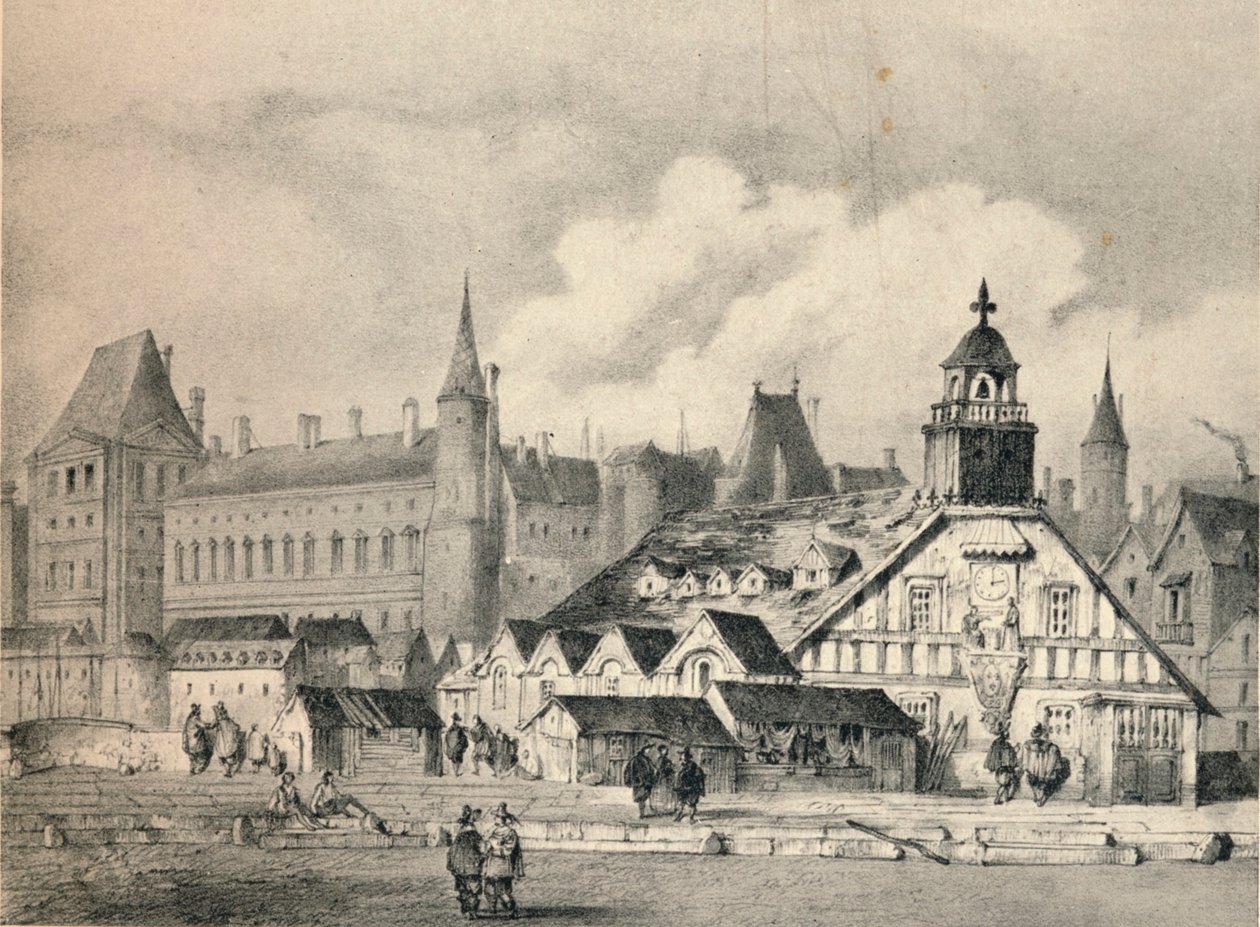 Pompe de la Samaritaine i 1635, 1915 av Unbekannt